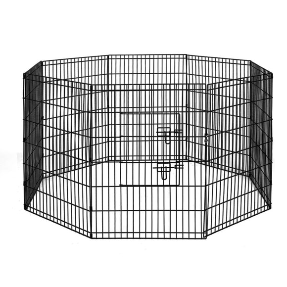 NNEDSZ 36 8 Panel Pet Dog Playpen Puppy Exercise Cage Enclosure Play Pen Fence