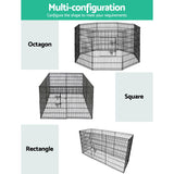 NNEDSZ 2X36 8 Panel Pet Dog Playpen Puppy Exercise Cage Enclosure Fence Play Pen