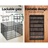 NNEDSZ 2X36 8 Panel Pet Dog Playpen Puppy Exercise Cage Enclosure Fence Play Pen