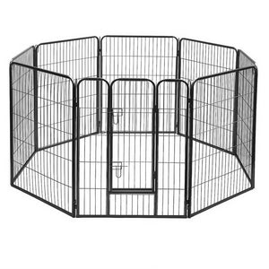 NNEDSZ 8 Panel Pet Dog Playpen Puppy Exercise Cage Enclosure Fence Play Pen 80x100cm