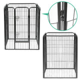 NNEDSZ 8 Panel Pet Dog Playpen Puppy Exercise Cage Enclosure Fence Play Pen 80x100cm