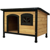 NNEDSZ Medium Wooden Pet Kennel