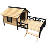 NNEDSZ Dog Kennel Kennels Outdoor Wooden Pet House Puppy Extra Large XXL Outside