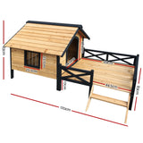 NNEDSZ Dog Kennel Kennels Outdoor Wooden Pet House Puppy Extra Large XXL Outside