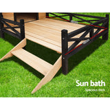 NNEDSZ Dog Kennel Kennels Outdoor Wooden Pet House Puppy Extra Large XXL Outside