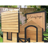 NNEDSZ Dog Kennel Kennels Outdoor Wooden Pet House Puppy Extra Large XXL Outside