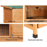 NNEDSZ Rabbit Hutch Hutches Large Metal Run Wooden Cage Waterproof Outdoor Pet House Chicken Coop Guinea Pig Ferret Chinchilla Hamster 91.5cm x 46cm x 116.5cm