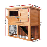 NNEDSZ 86cm Tall Wooden Pet Coop