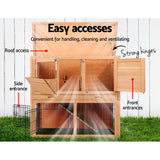 NNEDSZ 86cm Tall Wooden Pet Coop