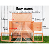 NNEDSZ Rabbit Hutch Hutches Large Metal Run Wooden Cage Chicken Coop Guinea Pig
