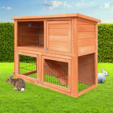 NNEDSZ Rabbit Hutch Hutches Large Metal Run Wooden Cage Chicken Coop Guinea Pig