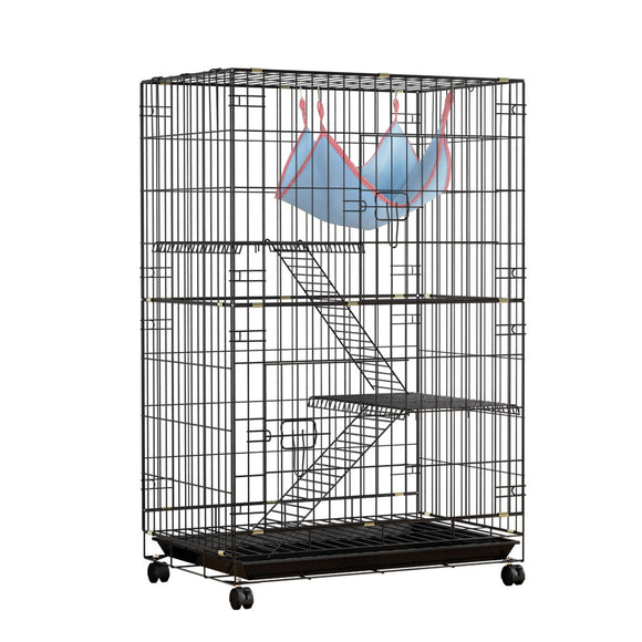 NNEDSZ Rabbit Cage Indoor Hutch Guinea Pig Bunny Ferret Hamster Pet Cage Outdoor