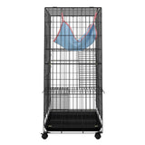 NNEDSZ Rabbit Cage Indoor Hutch Guinea Pig Bunny Ferret Hamster Pet Cage Outdoor