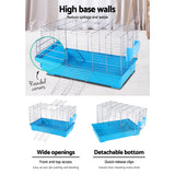 NNEDSZ Rabbit Cage Hutch Cages Indoor Hamster Enclosure Carrier Bunny Blue
