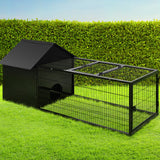 NNEDSZ Rabbit Cage Hutch Cages Indoor Outdoor Hamster Enclosure Pet Metal Carrier 162CM Length