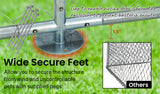 NNEMB 3x3m or 4.5x1.5m Outdoor Chain Wire Dog Enclosure Kennel