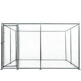 NNEMB 3x3m or 4.5x1.5m Outdoor Chain Wire Dog Enclosure Kennel