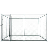 NNEMB 3x3m or 4.5x1.5m Outdoor Chain Wire Dog Enclosure Kennel