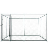 NNEMB 4x4x1.8m Outdoor Chain Wire Dog Enclosure Kennel