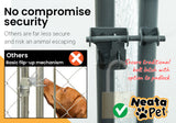 NNEMB 4x4x1.8m Outdoor Chain Wire Dog Enclosure Kennel