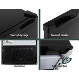 NNEDSZ 95L Portable Fridge Bar Freezer Cooler Upright 12V/24V/240V Caravan 4WD Car Camping Black