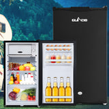 NNEDSZ 95L Portable Fridge Bar Freezer Cooler Upright 12V/24V/240V Caravan 4WD Car Camping Black