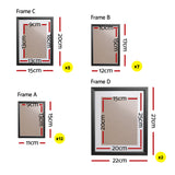 NNEDSZ 26 Picture Photo Frame Wall Set Home Decor Present Gift Black