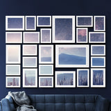 NNEDSZ 26 Picture Photo Frame Wall Set Home Decor Present Gift White