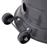 NNEKG 2m tall 9kg Gas cylinder Patio Heater Slate Colour (PH2260)