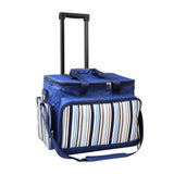 NNEDSZ 6 Person Picnic Bag Trolley Set - Blue
