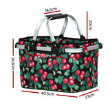 NNEDSZ Picnic Bag Basket Folding Large Hamper Camping Hiking Insulated