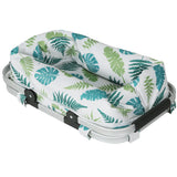 NNEDSZ Picnic Bag Basket Folding Hamper Camping Hiking Insulated White