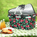 NNEDSZ Folding Picnic Bag Basket Cooler Hamper Camping Hiking Insulated Lunch