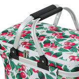 NNEDSZ Picnic Bag Basket Hamper Camping Hiking Insulated Lunch Cooler Folding