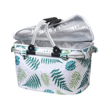 NNEDSZ Folding Picnic Bag Basket Hamper Camping Hiking Insulated Lunch Cooler