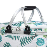 NNEDSZ Folding Picnic Bag Basket Hamper Camping Hiking Insulated Lunch Cooler