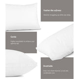 NNEDSZ  Bedding Duck Feather Down Twin Pack Pillow