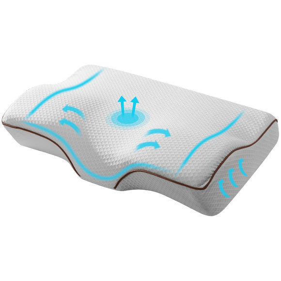 NNEDSZ Memory Foam Pillow Neck Pillows Contour Rebound Pain Relief Support