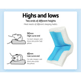 NNEDSZ Memory Foam Pillow Neck Pillows Contour Rebound Cushion Cool Gel Support