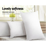 NNEDSZ Bedding King Size 4 Pack Bed Pillow Medium*2 Firm*2 Microfibre Fiiling