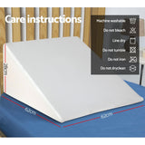 NNEDSZ Bedding Foam Wedge Back Support Pillow - Beige