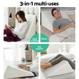 NNEDSZ Bedding Foam Wedge Back Support Pillow - Beige