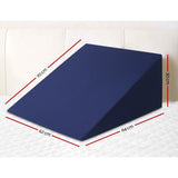 NNEDSZ Bedding Foam Wedge Back Support Pillow - Blue