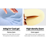 NNEDSZ Bedding Foam Wedge Back Support Pillow - Blue