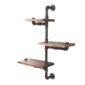 NNEDSZ Display Shelves Bookshelf Pipe Shelf Rustic Industrial Floating Wall Shelves DIY Brackets