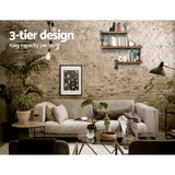 NNEDSZ Display Shelves Rustic Bookshelf Industrial DIY Pipe Shelf Wall Brackets