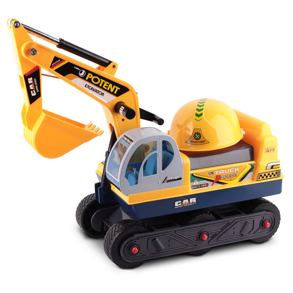 NNEDSZ Kids Ride On Excavator - Yellow