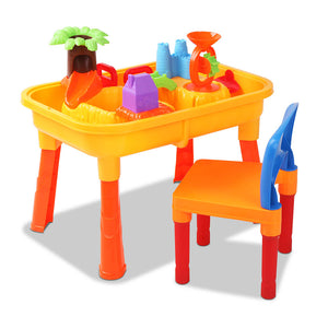 NNEDSZ Kids Table & Chair Sandpit Set