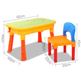 NNEDSZ Kids Table & Chair Sandpit Set
