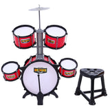 NNEDSZ Kids 7 Drum Set Junior Drums Kit Musical Play Toys Childrens Mini Big Band